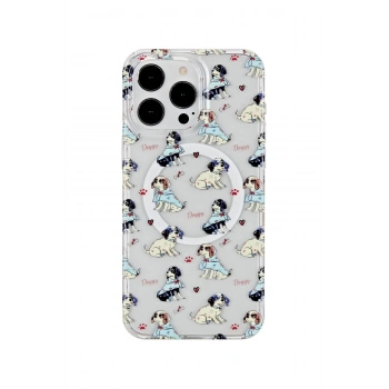 iPhone 14 Pro Max Tanya Magsafe Kapak - Desen 3