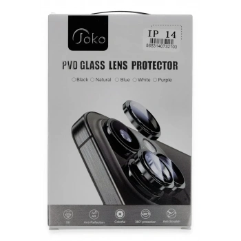 iPhone 14 PVD Metal Kamera Lens - Siyah