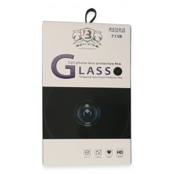 iPhone 15 Bilvis Titan Kamera Lens - Pembe