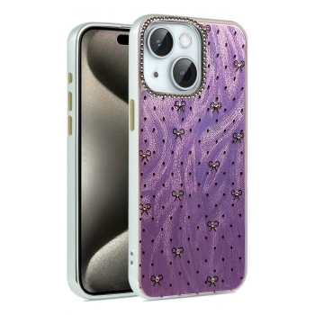 iPhone 15 Kılıf Blade Aynalı Desenli Kapak - Desen 2