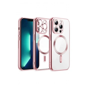 iPhone 15 Kılıf Kross Magneticsafe Kapak - Pembe