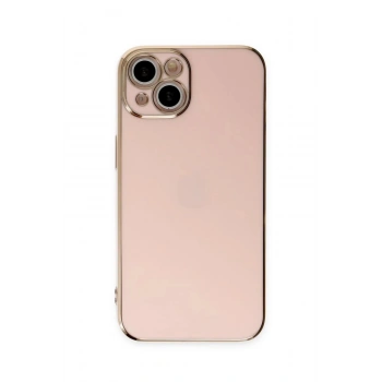 iPhone 15 Kılıf Volet Silikon - Pembe