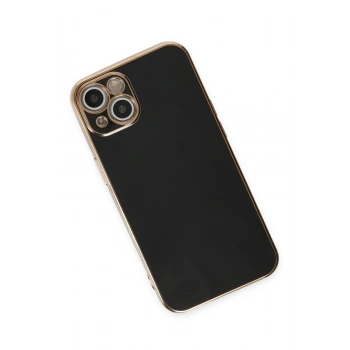 iPhone 15 Kılıf Volet Silikon - Siyah