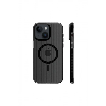 iPhone 15 Line Magsafe Kapak - Siyah