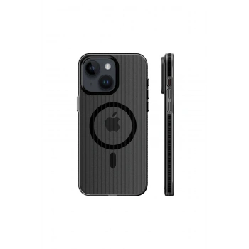 iPhone 15 Line Magsafe Kapak - Siyah