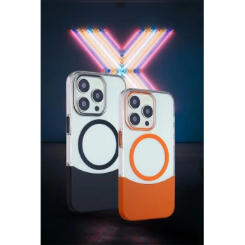 iPhone 15 PC Suit Magsafe Kapak - Siyah