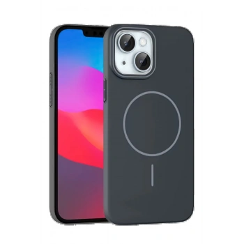 iPhone 15 Plus Broş Magsafe Kapak - Füme