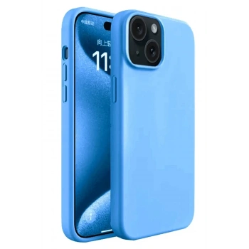 iPhone 15 Plus Kılıf First Silikon - Mavi
