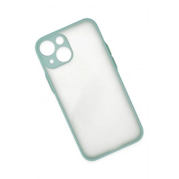 iPhone 15 Plus Kılıf Montreal Silikon Kapak - Açık Yeşil