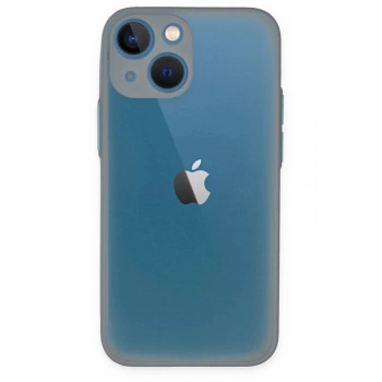 iPhone 15 Plus Kılıf Montreal Silikon Kapak - Gri