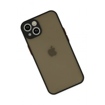 iPhone 15 Plus Kılıf Montreal Silikon Kapak - Siyah