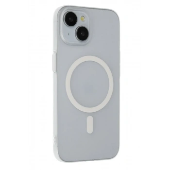 iPhone 15 Plus Tuna PC Slim Magsafe Kapak - Şeffaf