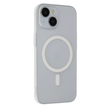 iPhone 15 Plus Tuna PC Slim Magsafe Kapak - Şeffaf