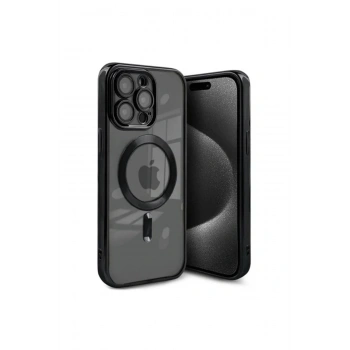 iPhone 15 Pro Kılıf Kross Magneticsafe Kapak - Siyah