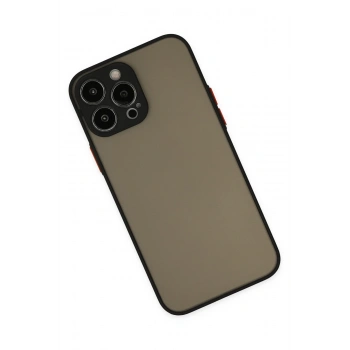 iPhone 15 Pro Kılıf Montreal Silikon Kapak - Siyah