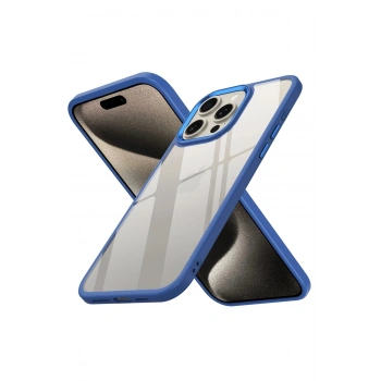 iPhone 15 Pro Kılıf Power Silikon - Mavi