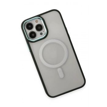 iPhone 15 Pro Kılıf Room Magneticsafe Silikon - Köknar Yeşili