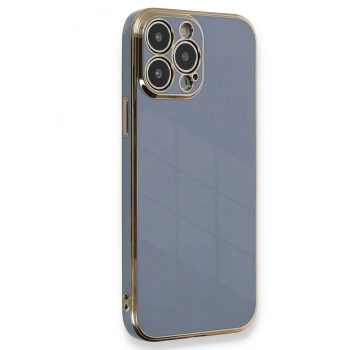 iPhone 15 Pro Kılıf Volet Silikon - Mavi