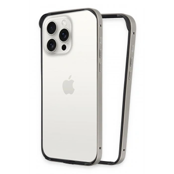 iPhone 15 Pro Land Bumper Koruma Kapak - Titan Gri
