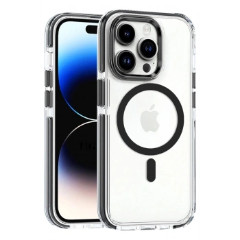 iPhone 15 Pro Max Bella Magsafe Kapak - Siyah