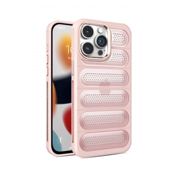 iPhone 15 Pro Max Kılıf Airmax Silikon Kapak - Pembe