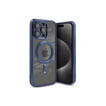 iPhone 15 Pro Max Kılıf Kross Magneticsafe Kapak - Lacivert