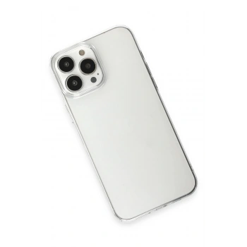 iPhone 15 Pro Max Kılıf Pc Sert Şeffaf Kapak - Şeffaf