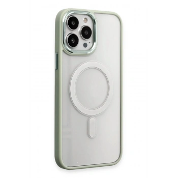 iPhone 15 Pro Max Kılıf Room Magneticsafe Silikon - Su Yeşili
