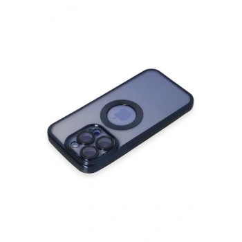 iPhone 15 Pro Max Kılıf Slot Silikon - Lacivert