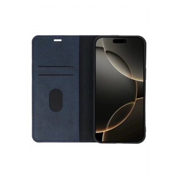 iPhone 15 Pro Max Kılıf Trend S Plus Kapaklı Kılıf - Lacivert