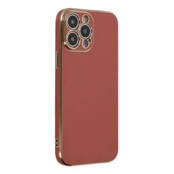 iPhone 15 Pro Max Kılıf Volet Silikon - Kırmızı