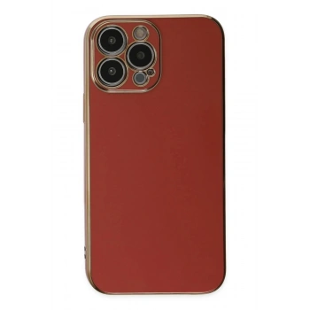 iPhone 15 Pro Max Kılıf Volet Silikon - Kırmızı