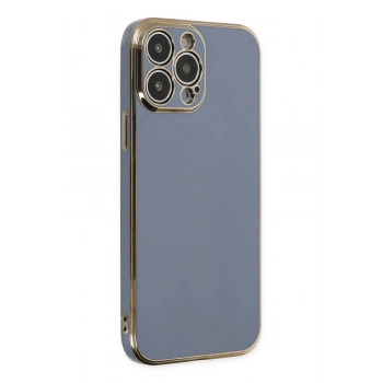 iPhone 15 Pro Max Kılıf Volet Silikon - Mavi