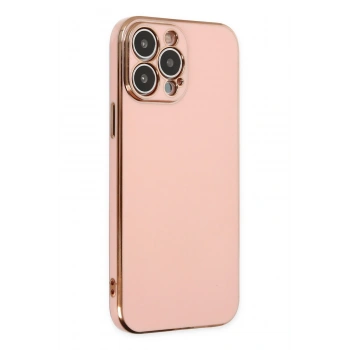 iPhone 15 Pro Max Kılıf Volet Silikon - Pembe