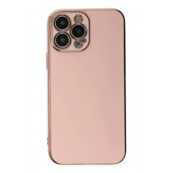 iPhone 15 Pro Max Kılıf Volet Silikon - Pembe