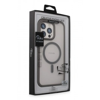 iPhone 15 Pro Max Toras Airbag Magsafe Kapak - Titan Gri