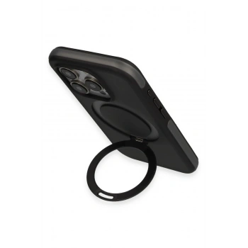 iPhone 15 Pro Max Zorda Airbag Magsafe Standlı Kapak - Lacivert