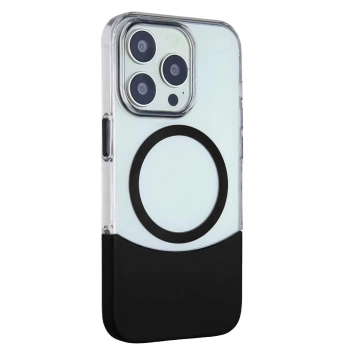 iPhone 15 Pro PC Suit Magsafe Kapak - Siyah