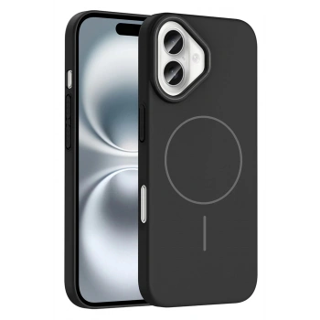 iPhone 16 Broş Magsafe Kapak - Siyah