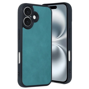 iPhone 16 Kılıf Aras Deri Kapak - Açık Yeşil