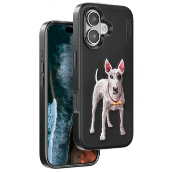 iPhone 16 Perma Desenli Kapak - Siyah