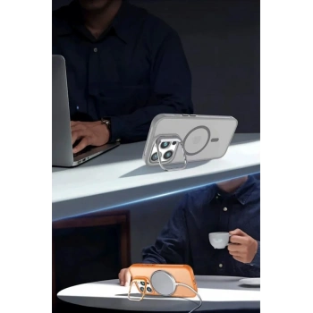 iPhone 16 Plus Flet Lens Magsafe Kapak - Gold