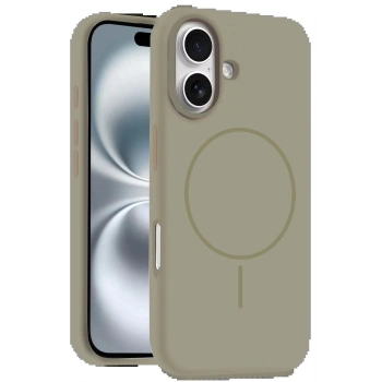 iPhone 16 Plus Kılıf Jully Magsafe Kapak - Çöl Titanyum