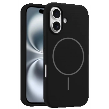 iPhone 16 Plus Kılıf Jully Magsafe Kapak - Siyah
