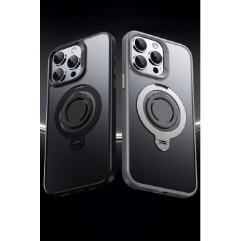 iPhone 16 Pro Avatar 360 Dönen Magsafe Kapak - Lacivert