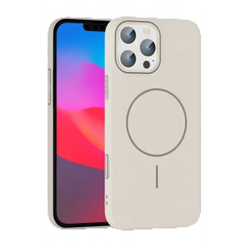 iPhone 16 Pro Broş Magsafe Kapak - Krem