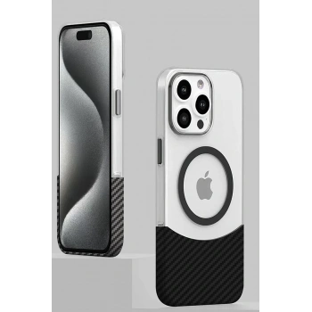 iPhone 16 Pro Carbon Puzzle Magsafe Kapak - Desert