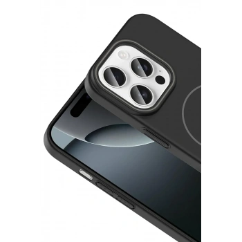 iPhone 16 Pro Max Broş Magsafe Kapak - Siyah