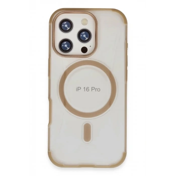 iPhone 16 Pro Max Hilton Magsafe Kapak - Gold