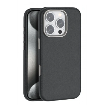 iPhone 16 Pro Max Wonder Deri Magsafe Kapak - Siyah